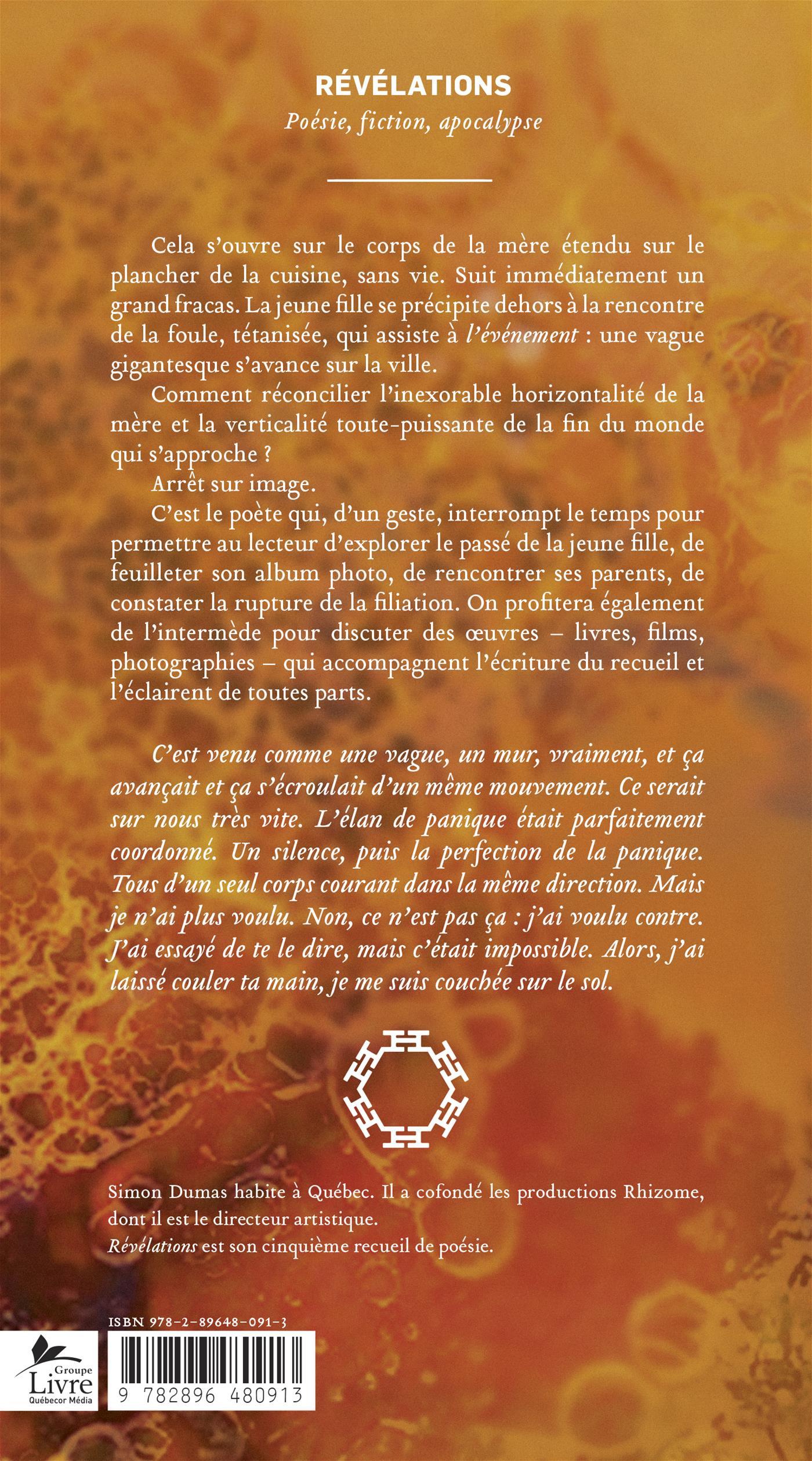 Couverture du livre de Révélations : poésie, fiction, apocalypse - papier format