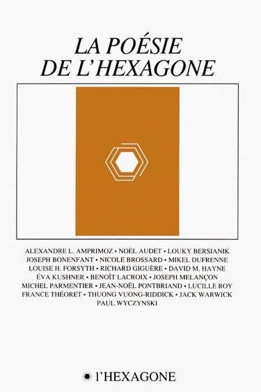 Couverture du livre de La Poésie de l'hexagone - papier format