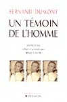 Couverture du livre de Fernand Dumont, un témoin de l'homme - papier format