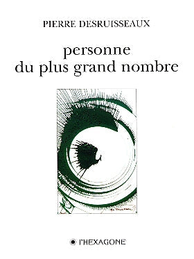 Couverture du livre de Personne du plus grand nombre - papier format