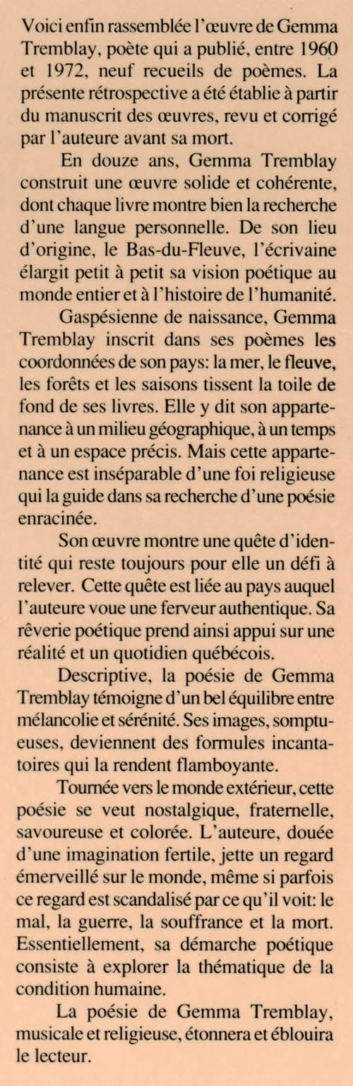 Couverture du livre de Poèmes 1960-1972 - papier format