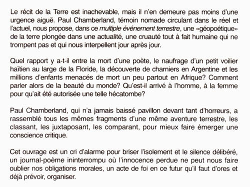 Couverture du livre de Multiple événement terrestre - papier format