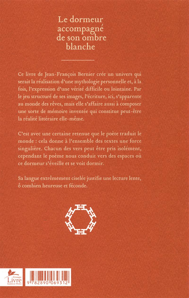Couverture du livre de Dormeur accompagné de son ombre blanche - papier format