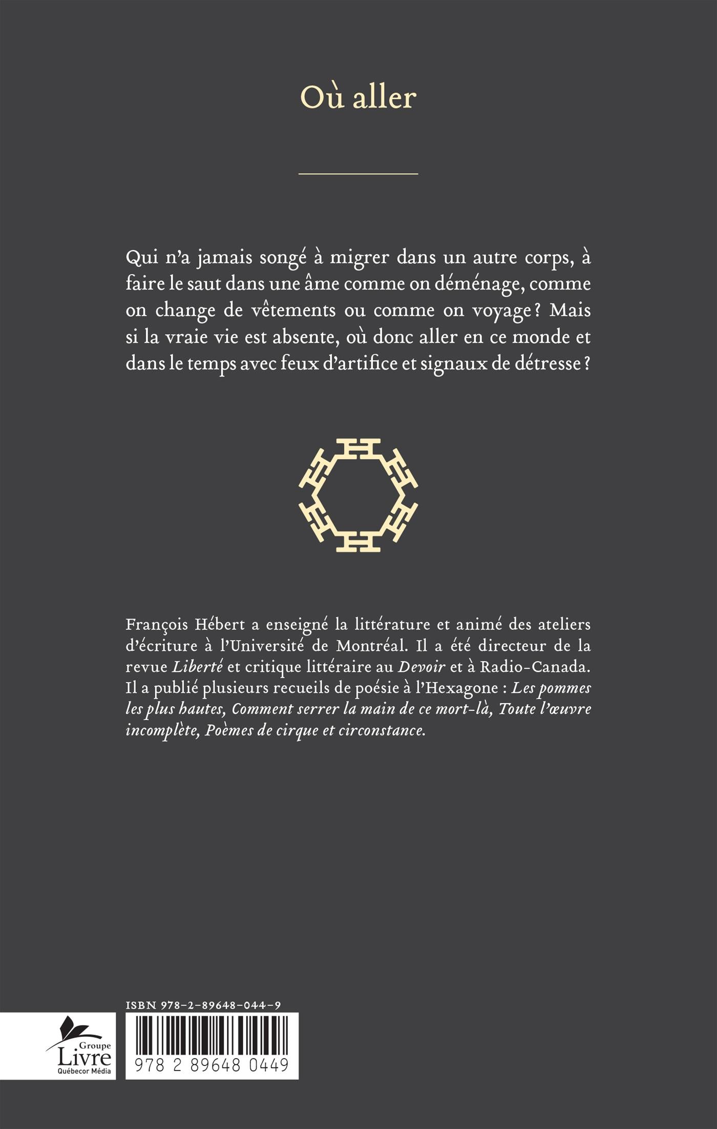 Couverture du livre de Où aller - papier format