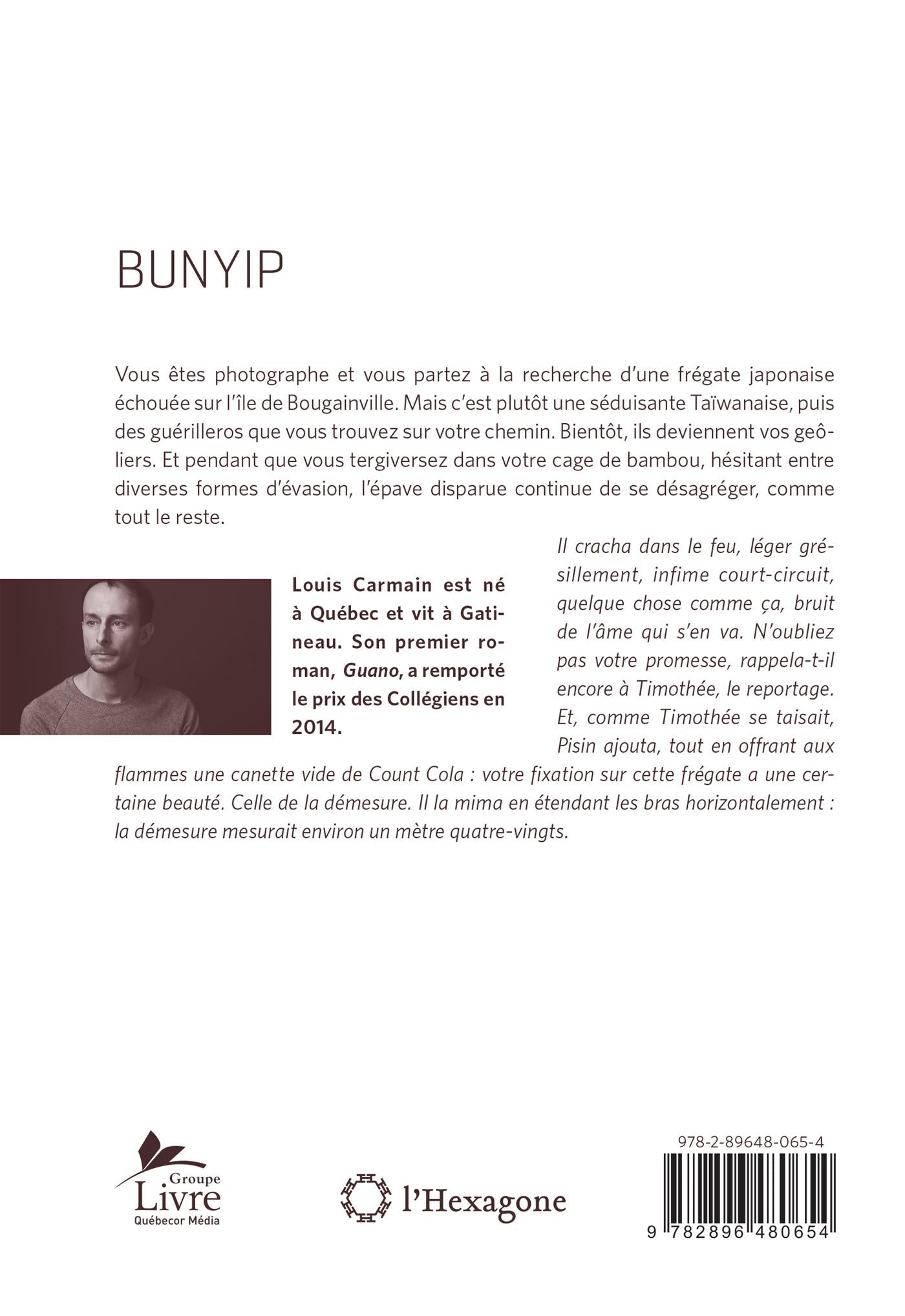 Couverture du livre de Bunyip - papier format