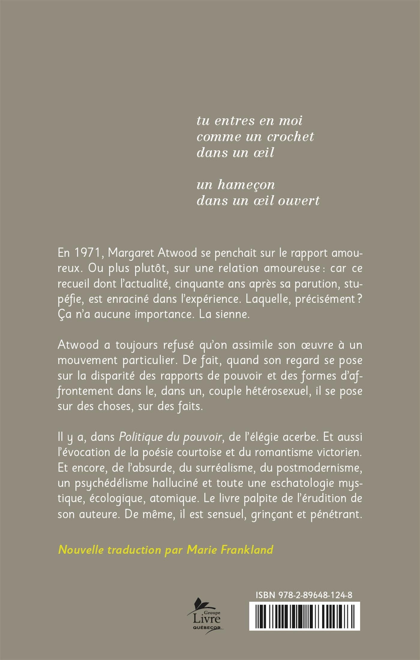 Couverture du livre de Politique du pouvoir - papier format