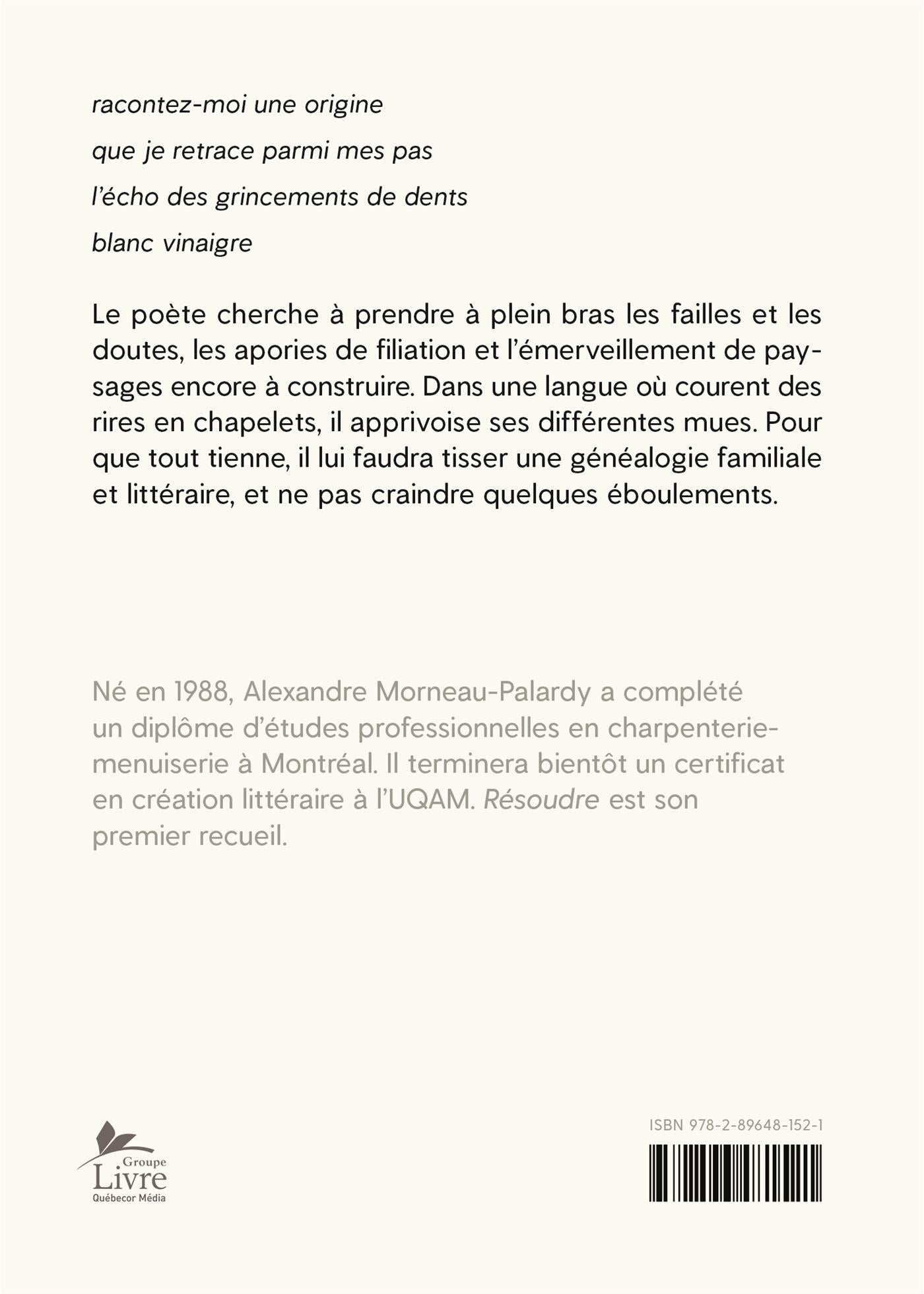Couverture du livre de Résoudre - papier format