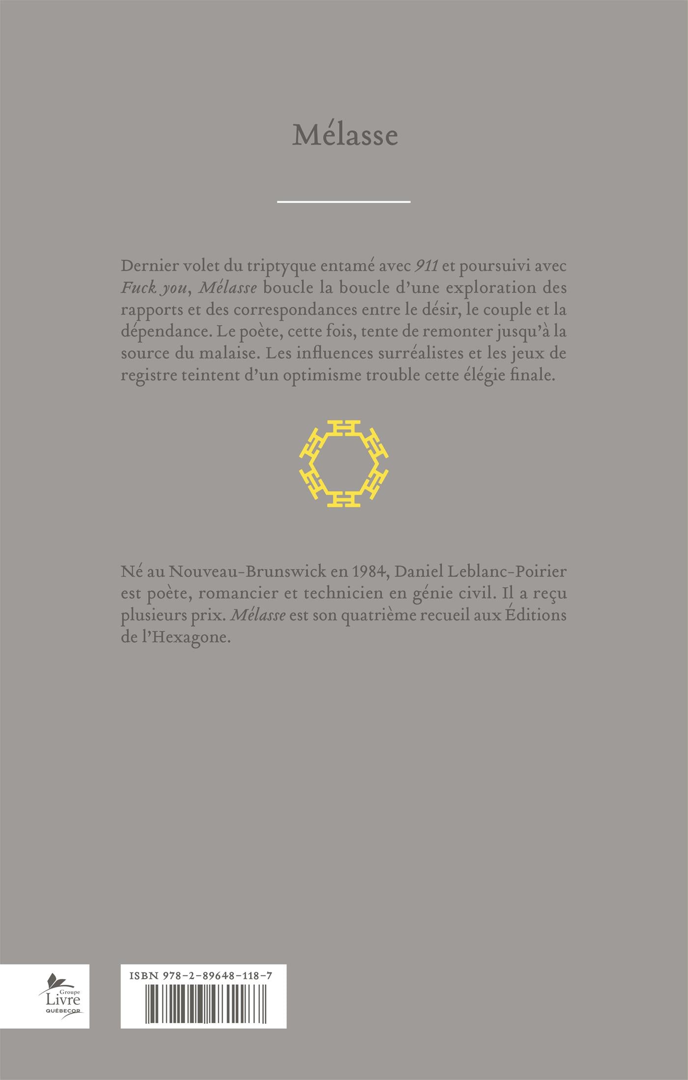 Couverture du livre de Mélasse - papier format